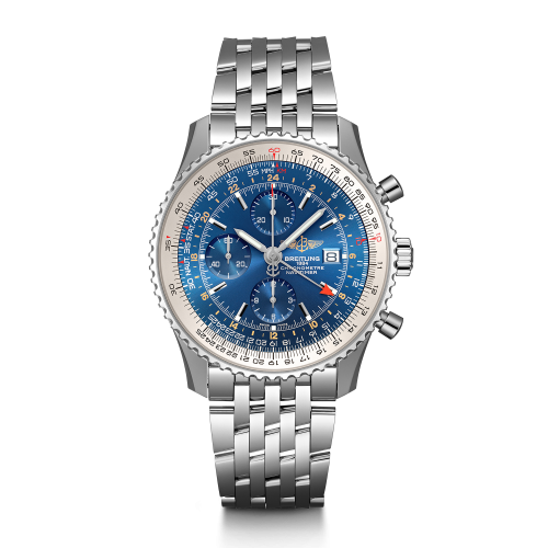 Breitling Navitimer World Stainless Steel / Blue / Bracelet 46mm, reference A24322121C1A1