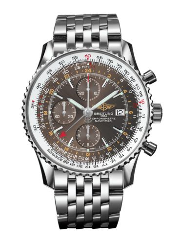 Breitling Navitimer World Stainless Steel / Panamerican Bronze / Bracelet 46mm, reference A24322C8.Q604.443A