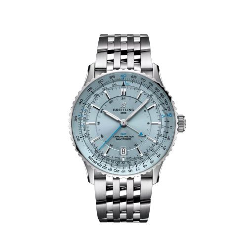 Breitling Navitimer GMT 41 Automatic Stainless Steel / Buz Blue / Bracelet, reference A32310171C1A1