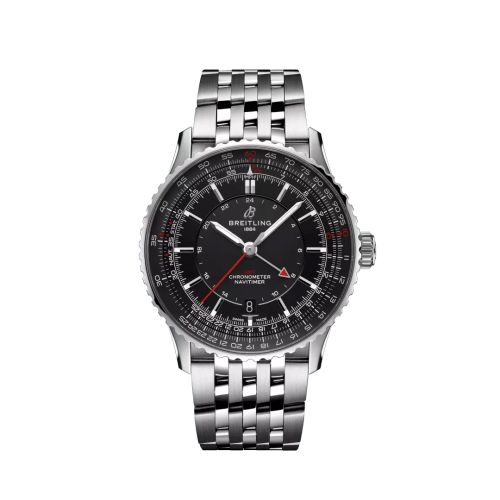 Breitling Navitimer GMT 41 Automatic Stainless Steel / Black / Bracelet, reference A32310251B1A1