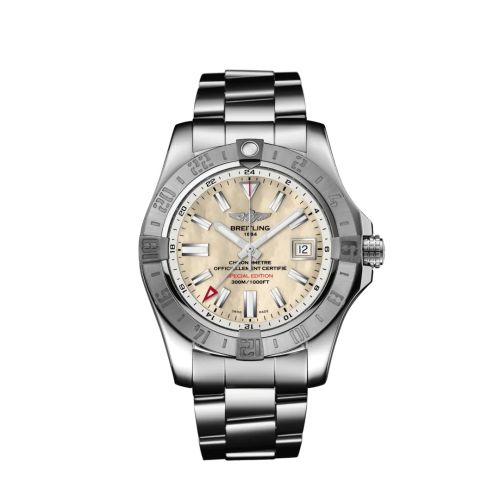 Breitling Avenger II GMT Paslanmaz Çelik / MOP / Japan Special Edition 43mm, referans A3239011/A809/170A