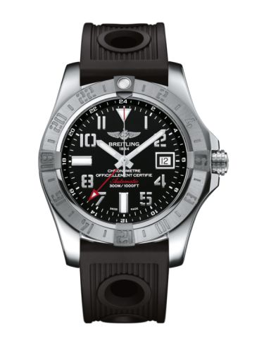 Breitling Avenger II GMT Paslanmaz Çelik / Volcano Siyah / Kauçuk 43mm, referans A3239011/BC34/200S/A20D.2