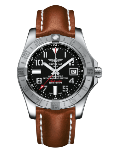 Breitling Avenger II GMT Paslanmaz Çelik / Volcano Siyah / Calf / Folding 43mm, referans A3239011/BC34/434X/A20D.1
