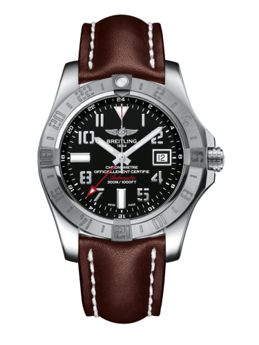 Breitling Avenger II GMT Paslanmaz Çelik / Volcano Siyah / Calf / Folding 43mm, referans A3239011/BC34/438X/A20D.1