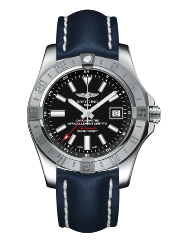 Breitling Avenger II GMT Paslanmaz Çelik / Volcano Siyah / Calf / Folding 43mm, referans A3239011/BC35/112X/A20D.1
