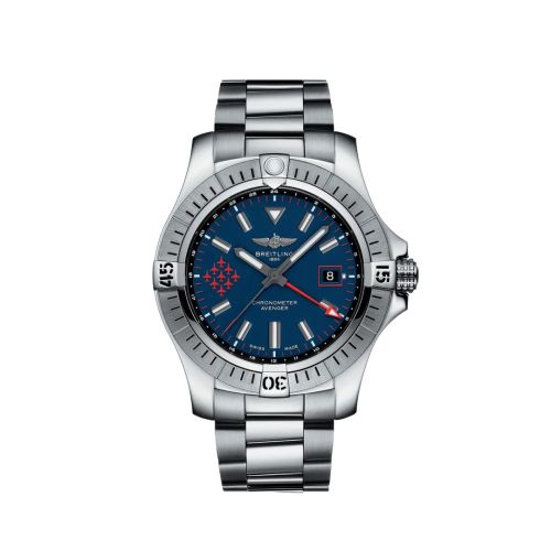 Breitling Avenger Automatic GMT 45 Stainless Steel / Red Arrows 43mm, reference A323951A1C1A1