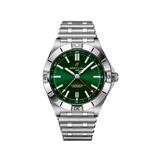 Breitling Chronomat  40 GMT Paslanmaz Çelik / Yeşil / Rouleaux, referans A32398101L1