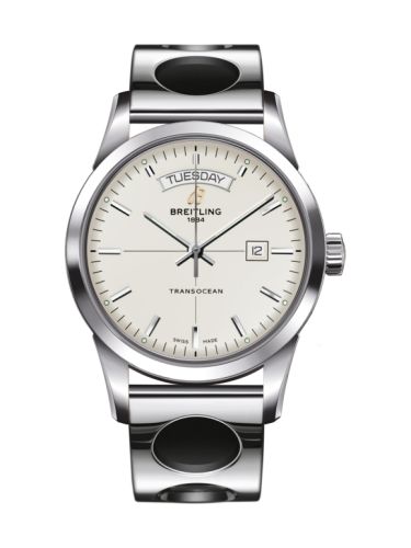 Transocean Day & Date Paslanmaz Çelik / Gümüş / Racer 43 mm
