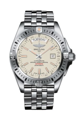 Breitling Galactic 44 Gümüş, referans A45320B9.G797.375A