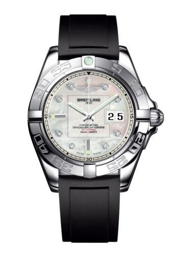 Breitling Galactic 41 Paslanmaz Çelik / Pearl Elmas / Kauçuk, referans A49350L2.A702.132S