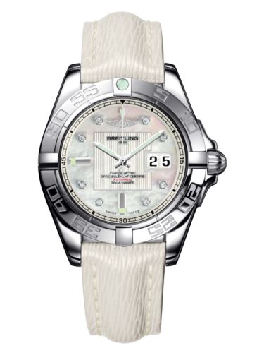 Breitling Galactic 41 Paslanmaz Çelik / Pearl Elmas / Sahara, referans A49350L2.A702.237X