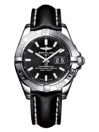 Breitling Galactic 41 Paslanmaz Çelik / Onyx Siyah / Calf, referans A49350L2.BE58.428X