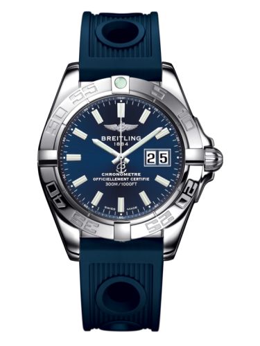 Breitling Galactic 41 Paslanmaz Çelik / Horizon Mavi / Kauçuk, referans A49350L2.C929.203S