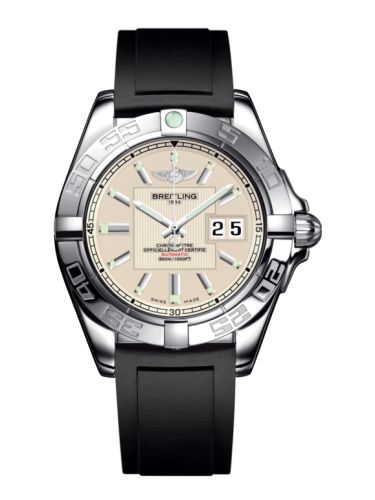 Breitling Galactic 41 Paslanmaz Çelik / Sierra Gümüş / Kauçuk, referans A49350L2.G699.132S