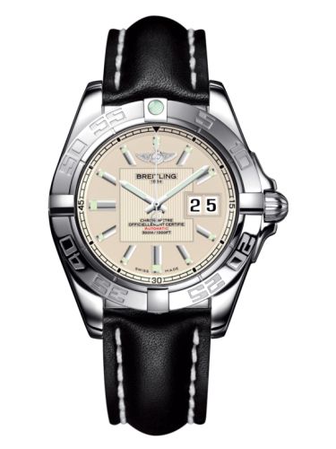 Breitling Galactic 41 Paslanmaz Çelik / Sierra Gümüş / Calf, referans A49350L2.G699.428X