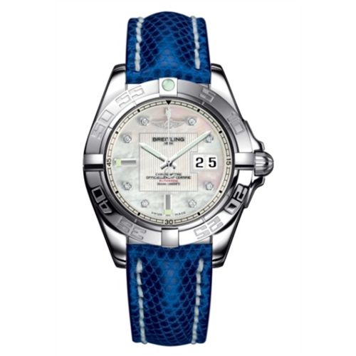 Breitling Galactic 41 Paslanmaz Çelik / Pearl Elmas /Teju, referans A49350L2.A702.143Z