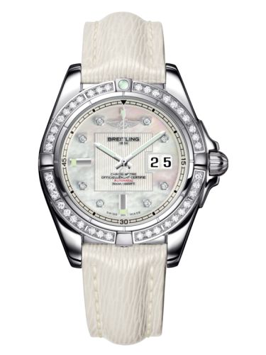 Breitling Galactic 41 Paslanmaz Çelik / Elmas / Pearl Elmas / Sahara, referans A49350LA.A702.237X