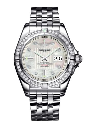 Breitling Galactic 41 Paslanmaz Çelik / Elmas / Pearl Elmas / Bilezik, referans A49350LA.A702.366A