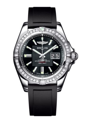 Breitling Galactic 41 Paslanmaz Çelik / Elmas / Trophy Siyah / Kauçuk, referans A49350LA.BA07.132S