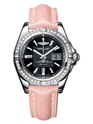 Breitling Galactic 41 Paslanmaz Çelik / Elmas / Trophy Siyah / Sahara, referans A49350LA.BA07.240X