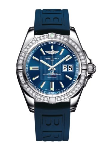 Breitling Galactic 41 Paslanmaz Çelik / Elmas / Metallica Mavi / Kauçuk, referans A49350LA.C806.148S