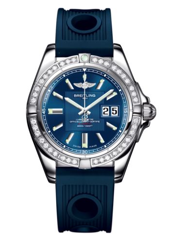Breitling Galactic 41 Paslanmaz Çelik / Elmas / Metallica Mavi / Kauçuk, referans A49350LA.C806.203S