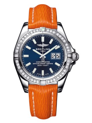 Breitling Galactic 41 Paslanmaz Çelik / Elmas / Horizon Mavi / Sahara, referans A49350LA.C929.204X