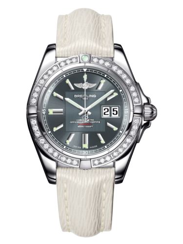 Breitling Galactic 41 Paslanmaz Çelik / Elmas / Tomcat Gray / Sahara, referans A49350LA.F549.237X