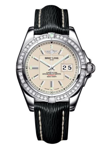 Breitling Galactic 41 Paslanmaz Çelik / Elmas / Sierra Gümüş / Sahara, referans A49350LA.G699.218X