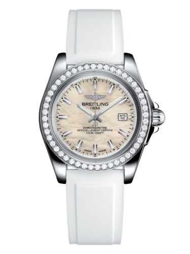 Breitling Galactic 32 Sleek Edition Paslanmaz Çelik / Elmas / Pearl / Kauçuk, referans A7133053/A800/164S/A14S.1