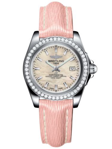 Breitling Galactic 32 Sleek Edition Paslanmaz Çelik / Elmas / Pearl / Sahara, referans A7133053/A800/238X/A14BA.1