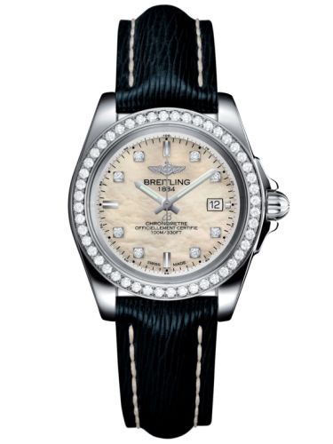 Breitling Galactic 32 Sleek Edition Paslanmaz Çelik / Elmas / Pearl Elmas / Sahara, referans A7133053/A801/210X/A14BA.1