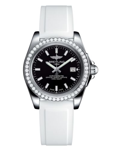 Breitling Galactic 32 Sleek Edition Paslanmaz Çelik / Elmas / Trophy Siyah / Kauçuk, referans A7133053/BF62/164S/A14S.1