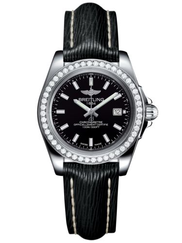 Breitling Galactic 32 Sleek Edition Paslanmaz Çelik / Elmas / Trophy Siyah / Sahara, referans A7133053/BF62/208X/A14BA.1