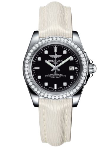Breitling Galactic 32 Sleek Edition Paslanmaz Çelik / Elmas / Trophy Siyah Elmas / Sahara, referans A7133053/BF63/235X/A14BA.1
