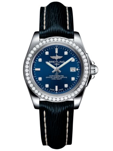 Breitling Galactic 32 Sleek Edition Paslanmaz Çelik / Elmas / Horizon Mavi Elmas / Sahara, referans A7133053/C966/210X/A14BA.1