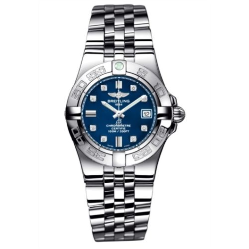 Breitling Galactic 30 Mavi / Elmas / Bilezik, referans A71340L2.C814.368A
