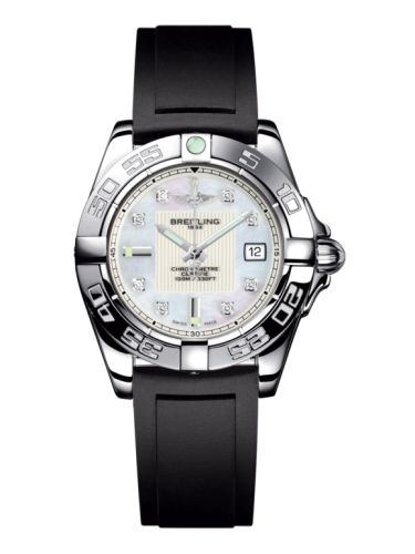Breitling Galactic 32 Paslanmaz Çelik / Pearl Elmas / Kauçuk, referans A71356L2.A708.133S