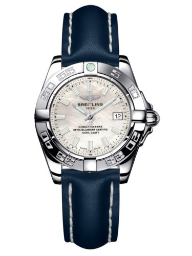Breitling Galactic 32 Paslanmaz Çelik / Pearl / Calf, referans A71356L2.A787.116X