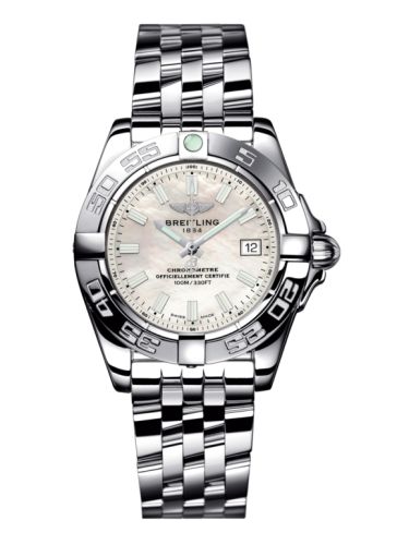 Breitling Galactic 32 Paslanmaz Çelik / Pearl / Bilezik, referans A71356L2.A787.367A