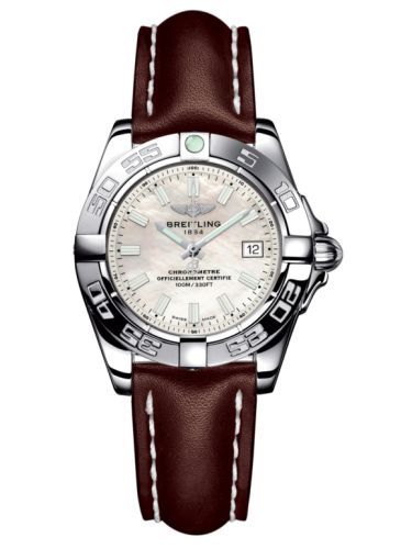 Breitling Galactic 32 Paslanmaz Çelik / Pearl / Calf, referans A71356L2.A787.410X