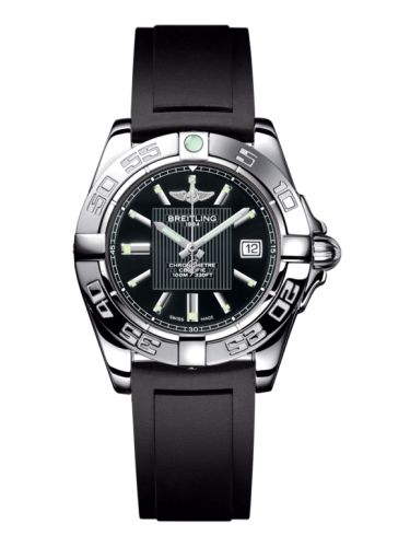 Breitling Galactic 32 Paslanmaz Çelik / Trophy Siyah / Kauçuk, referans A71356L2.BA10.133S