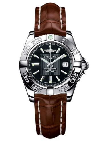 Breitling Galactic 32 Paslanmaz Çelik / Trophy Siyah / Croco, referans A71356L2.BA10.778P