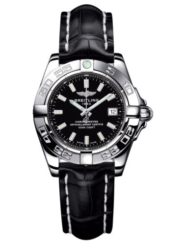 Breitling Galactic 32 Paslanmaz Çelik / Onyx Siyah / Croco, referans A71356L2.BE76.777P