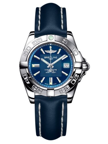 Breitling Galactic 32 Paslanmaz Çelik / Metallica Mavi / Calf, referans A71356L2.C811.116X