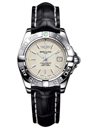 Breitling Galactic 32 Paslanmaz Çelik / Sierra Gümüş / Croco, referans A71356L2.G702.777P