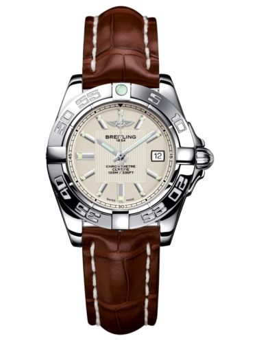 Breitling Galactic 32 Paslanmaz Çelik / Sierra Gümüş / Croco, referans A71356L2.G702.778P