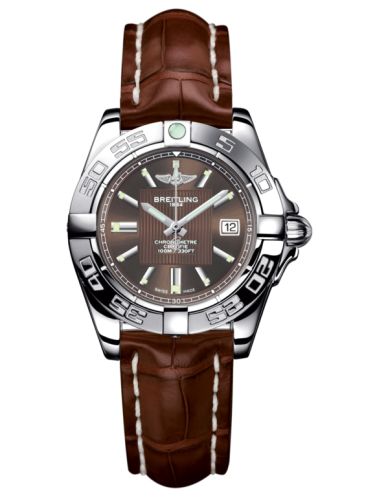 Breitling Galactic 32 Paslanmaz Çelik / Solar Bronze / Croco, referans A71356L2.Q579.778P