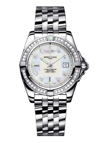 Breitling Galactic 32 Paslanmaz Çelik / Elmas / Pearl Elmas / Bilezik, referans A71356LA.A708.367A