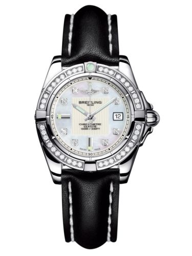 Breitling Galactic 32 Paslanmaz Çelik / Elmas / Pearl Elmas / Calf, referans A71356LA.A708.408X